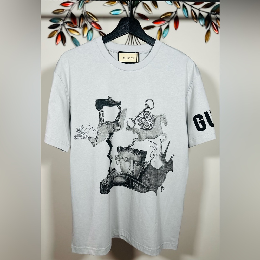 GUCCI, GRAPHIC PRINT COTTON JERSEY SS24 !!!